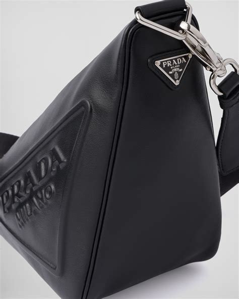 vintage prada leather hobo|prada triangle leather shoulder bag.